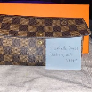 LV Checkered Wallet Vintage